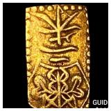 1832-1858 Japan Gold 2 Shu .052oz CLOSELY UNCIRCUL