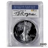 1986-S Silver Eagle PCGS PR70 DCAM Thomas D Rogers