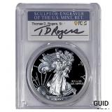 1999-P Silver Eagle PCGS PR70 DCAM Thomas D Rogers
