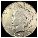 1923-S Silver Peace Dollar CHOICE AU