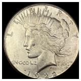 1922-S Silver Peace Dollar CHOICE AU