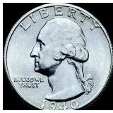 1940-S Washington Silver Quarter CHOICE BU