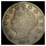 1912-S Liberty Head Nickel  NICELY CIRCULATED