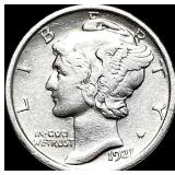1921 Silver Mercury Dime  CLOSELY UNCIRCULATED