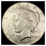 1935 Silver Peace Dollar CLOSELY UNCIRCULATED
