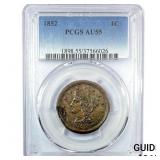 1852 Braided Hair Large Cent PCGS AU55