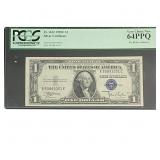 1935-C $1 Sliver Certificate PCGS VCN 64PPQ