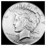 1935 Silver Peace Dollar CHOICE AU
