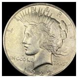 1922 Silver Peace Dollar CHOICE AU
