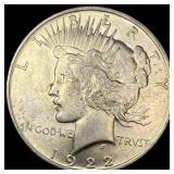 1922 Peace Silver Dollar CHOICE AU