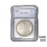 1902 Morgan Silver Dollar ICG AU58