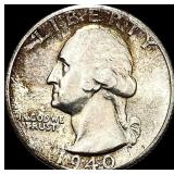 1940-S Silver Washington Quarter UNCIRCULATED