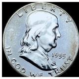 1955 Franklin Silver Half Dollar FBL CHOICE PROOF