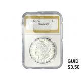 1891-CC Morgan Silver Dollar PGA MS64+