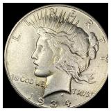1934-D Silver Peace Dollar CLOSELY UNCIRCULATED