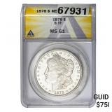 1878 8TF Morgan Silver Dollar ANACS MS61