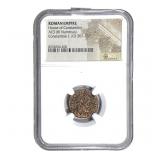 Roman Constantius I 307-337 AD AE3 BI Nummus NGC
