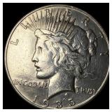 1935-S Silver Peace Dollar CLOSELY UNCIRCULATED