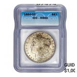 1884-CC Morgan Silver Dollar ICG MS63