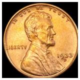 1933-D Red Lincoln Wheat Cent UNCIRCULATED