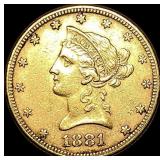 1881 Liberty Head $10 Eagle UNCIRCULATED