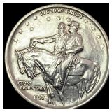 1925 Stone Mountain Silver Half Dollar CLOSELY UN