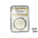 1898-O Morgan Silver Dollar PGA MS65
