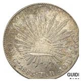 1883Ga TB Mexico Silver 8 Reales NEARLY UNCIRCULAT