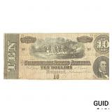 1864 $10 Confederate States America Richmond