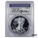 1999-P Silver Eagle PCGS PR70 DCAM Thomas D Rogers