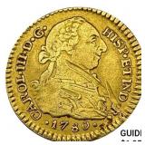 1780 Colombia Gold Escudo - Charles III NEARLY UNC