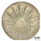 1879Zs JS Mexico Silver 8 Reales NEARLY UNCIRCULAT