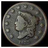 1833 Coronet Head Large Cent NICELY CIRCULATED