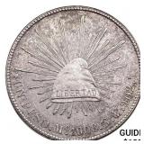 1908Mo GV Mexico Silver Peso CHOICE AU