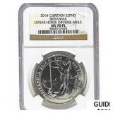 2014 Silver G. Britain 2 Pound NGC MS70 PL