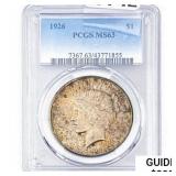 1926 Silver Peace Dollar PCGS MS63