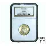 1936 Washington Silver Quarter NGC MS65
