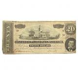 1864 $20 Confederate States America Richmond