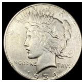 1934 Peace Silver Dollar CLOSELY UNCIRCULATED