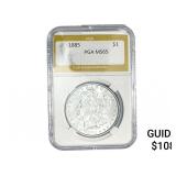 1885 Morgan Silver Dollar PGA MS65