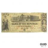 1855 $5 Bank of Republic- Providence 6