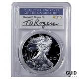 1999-P Silver Eagle PCGS PR70 DCAM Thomas D Rogers