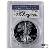 1999-P Silver Eagle PCGS PR70 DCAM Thomas D Rogers