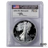 1986-S Silver Eagle PCGS PR69 DCAM Mercanti