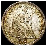 1842 Seated Liberty Half Dime NEARLY UNCIRCULATED