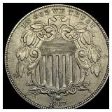 1867 Shield Nickel CLOSELY UNCIRCULATED