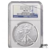 2014 Silver Eagle NGC MS70