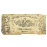 1861 $5 Confederate States America