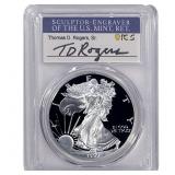 1999-P Silver Eagle PCGS PR70 DCAM Thomas D Rogers