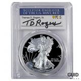 1999-P Silver Eagle PCGS PR70 DCAM Thomas D Rogers